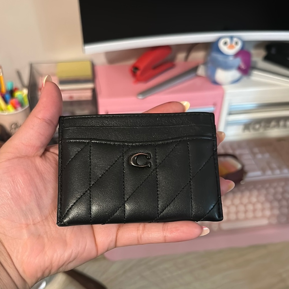Coach Quilted Card Holder